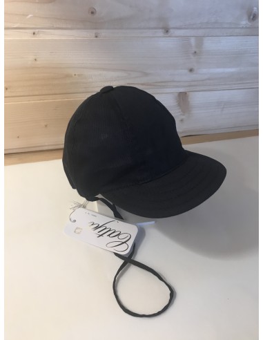 Cappello blu in cotone con visiera