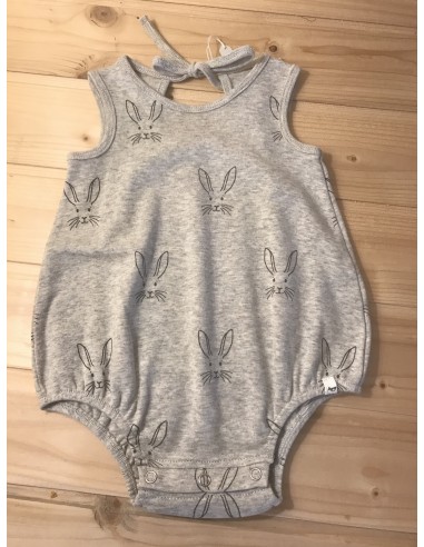 Body/pagliaccetto grigio con coniglietti