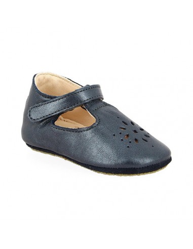 Scarpine in pelle blu