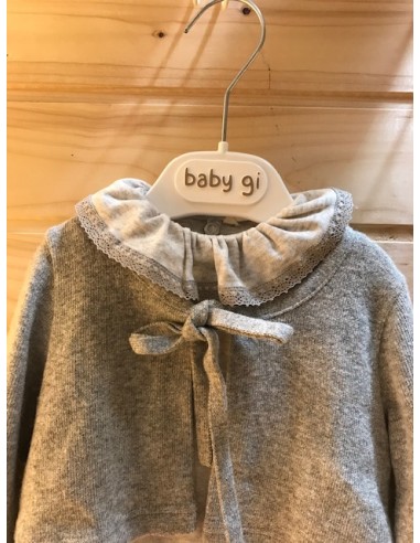 Body grigio m/lunga grigio con smerlo