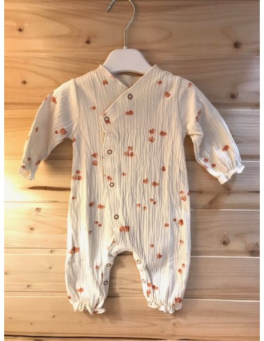 Tutina in cotone con foglie
