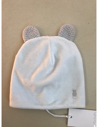 Cappello in ciniglia con orecchi in lana