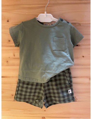 Completo pantalone a quadretti e...