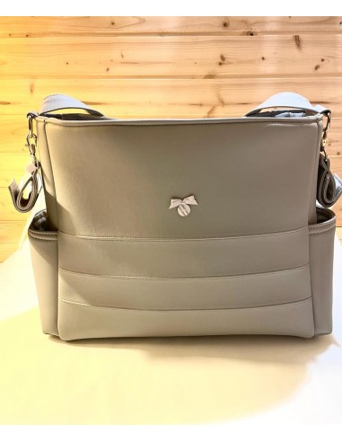 borsa da cambio in ecopelle grigia...