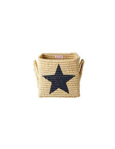cesta in raffia con stella