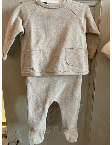 completo caldo cotone colore beige