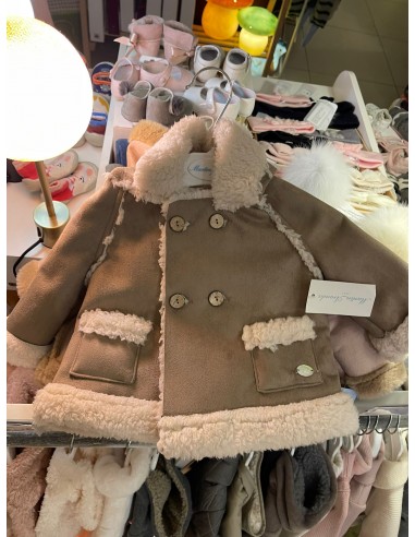Shearling beige e panna