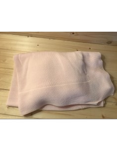 Coperta rosa in 100% cotone...