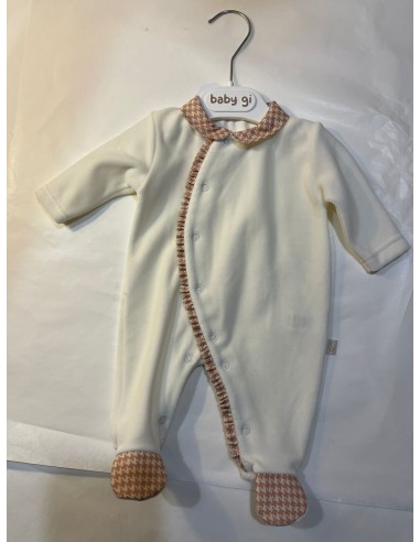 Tutina ciniglia con ruches pied-de-poule