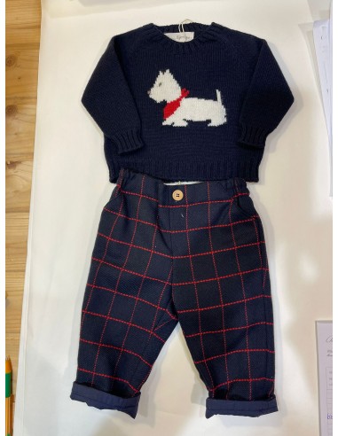 completo pantaloni con cardigan con...