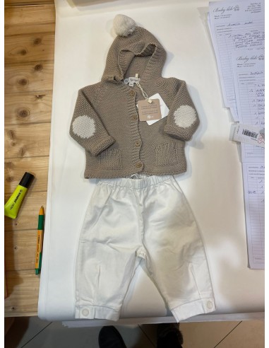 pantalone lungo millerighe velluto panna
