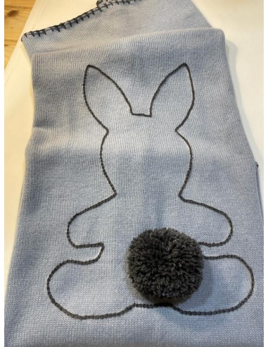 coperta in puro cashmere azzurro...