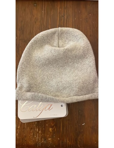CAPPELLINO IN COTONE GARZATO GRIGIO