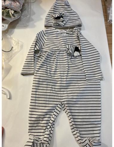 Tutina in cotone a righe Nanan