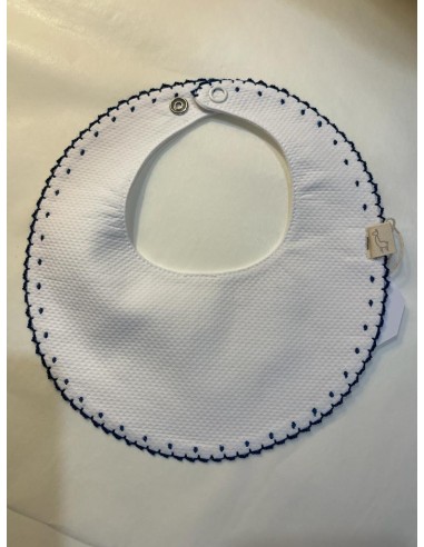 Bavaglino con micro pois blu