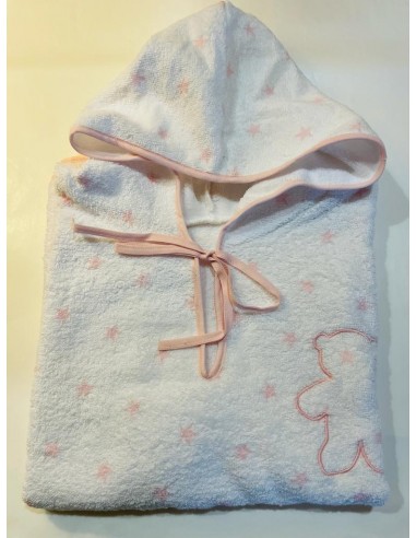 Poncho in spugna con orsetto