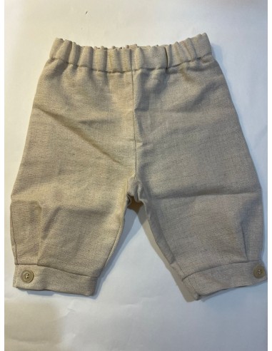 Pantalone in lino sabbia