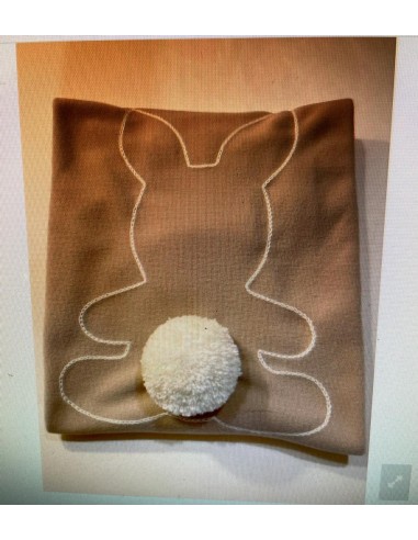 coperta in pile con orlo punto...
