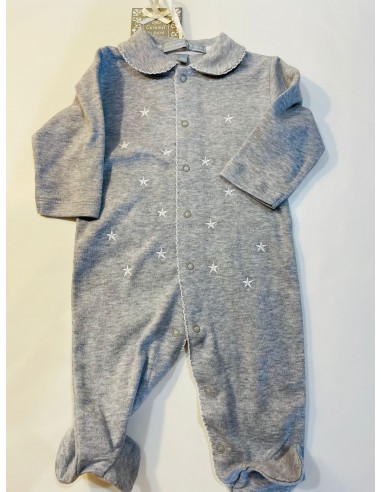 tutina in cotone grigio con stelle...