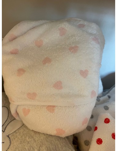 Triangolo spugna a cuori rosa