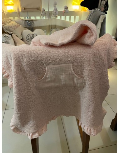 Poncho in spugna con applicazioni in...