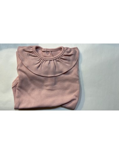 body manica lunga in jersey rosa antico