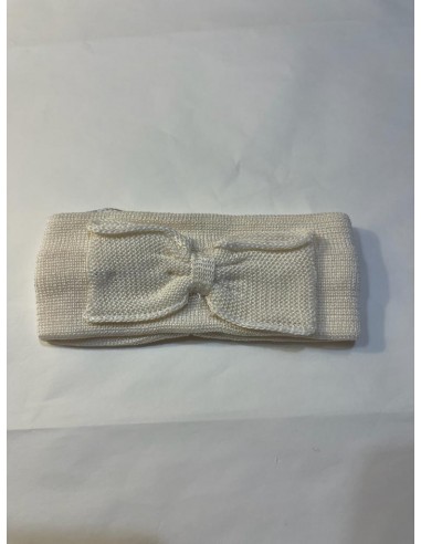 Fascia in maglia con fiocco