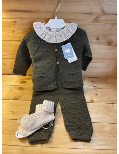 Completo 3 pezzi pezzi in maglia con...