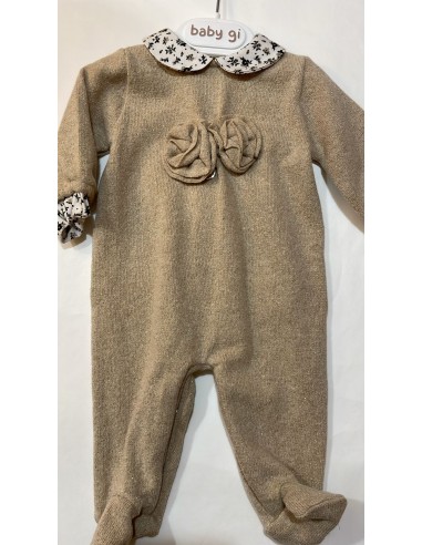 tutina caldo cotone lurex e fiorellini