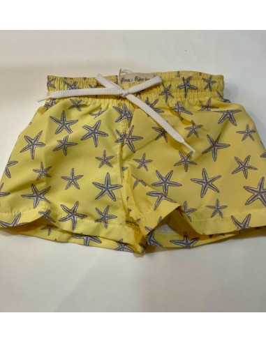 costume boxer con  stelle marine giallo