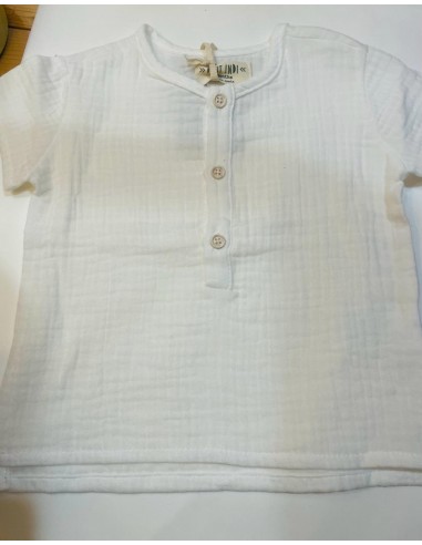 camicia in garza a mezza manica