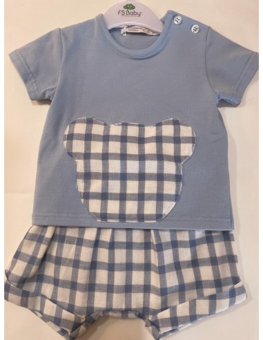completo bermuda e t shirt con orsetto