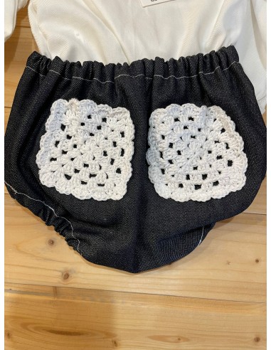 culotte in jeans con tasche all'...