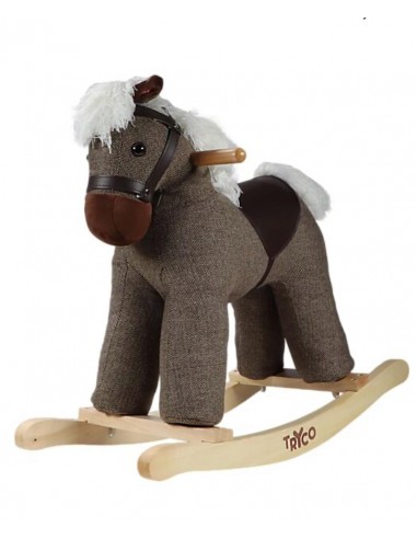 cavallo a dondolo di legno  in stoffa...