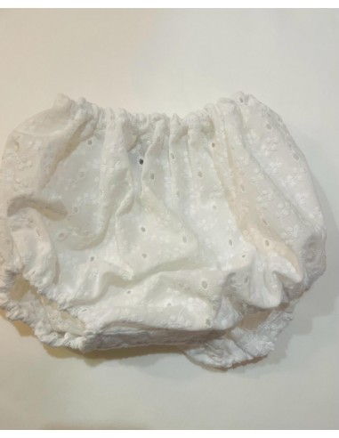 culotte in cotone sangallo bianco