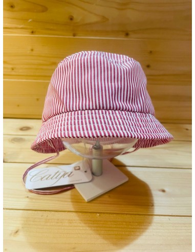 cappellino a pescatore righina bianca...