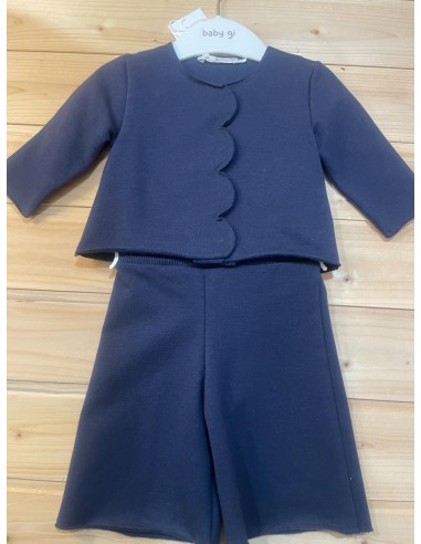 tuta in cotone con smerlo e pantalone...