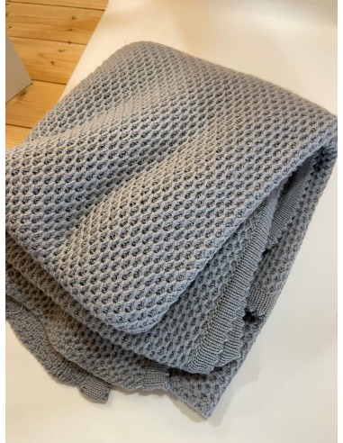 Coperta in lana lavorazione chicco di...