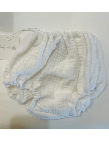 Culotte in garza bianca