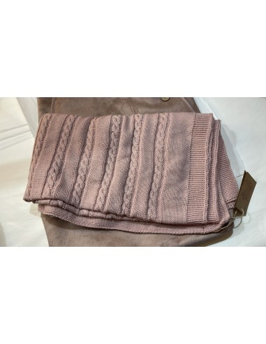 Coperta lana treccia