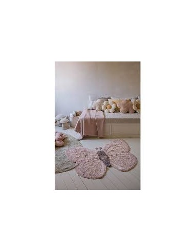 tappeto farfalla rosa pallido