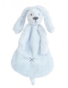 Doudou coniglio celeste