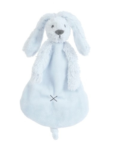 Doudou coniglio celeste