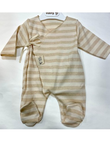 tutina a righe in cotone organico
