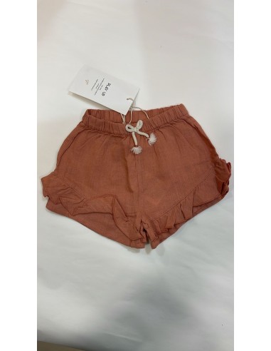shorts lino con ruches
