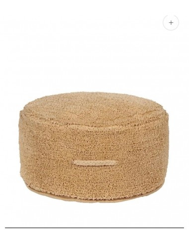 pouf rotondo colore miele