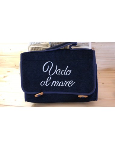Borsa tracolla " vado al mare "