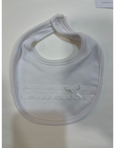 Bavaglino jersey con fiocchino