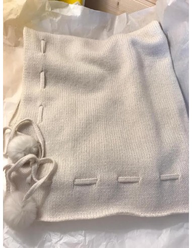 Coperta in 100% lana merinos col.panna
